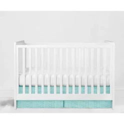 Bacati - Jungle Safari Aqua Orange Gray 4 Pc Cotton Crib Bedding Set With Diaper Caddy -Baby Furniture Store GUEST fd4581a1 b913 4181 b83b 1f025bd0a9b0