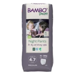 Bambo Dreamy Potty Training Night Pants For Girls Ages 4-7