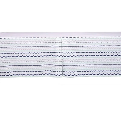 Bacati - Noah Garland Mint/Navy Crib/Toddler Bed Skirt 4 Bacati - Noah Garland Mint/Navy Crib/Toddler Bed Skirt - Image 2