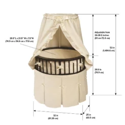 Badger Basket Elite Oval Baby Bassinet With Canopy - Espresso/Ecru 9 Badger Basket Elite Oval Baby Bassinet With Canopy - Espresso/Ecru -Baby Furniture Store GUEST ff6b8823 4a40 480e 890c d73c867995af