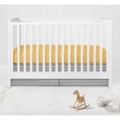 Bacati - Dots Stripes Gray Yellow 3 Pc Crib Bedding Set -Baby Furniture Store GUEST ffca0296 8cc7 493b 9383 ee085e03d359